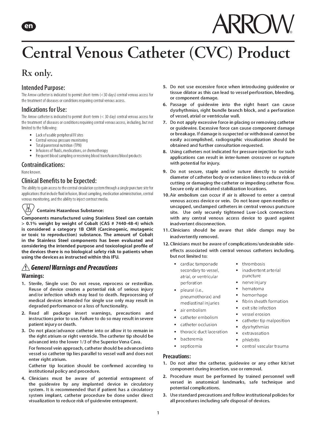 ES-04522 - Teleflex Incorporated - Vascular Access Product Catalog