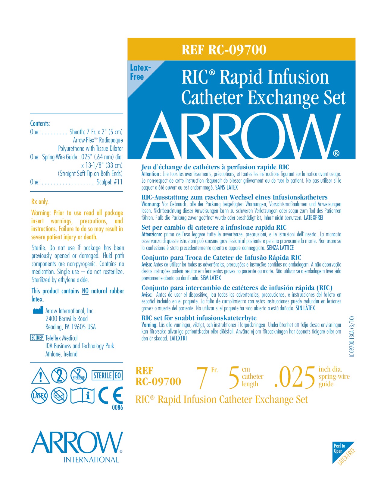 RC09700 Teleflex Incorporated Vascular Access Product Catalog