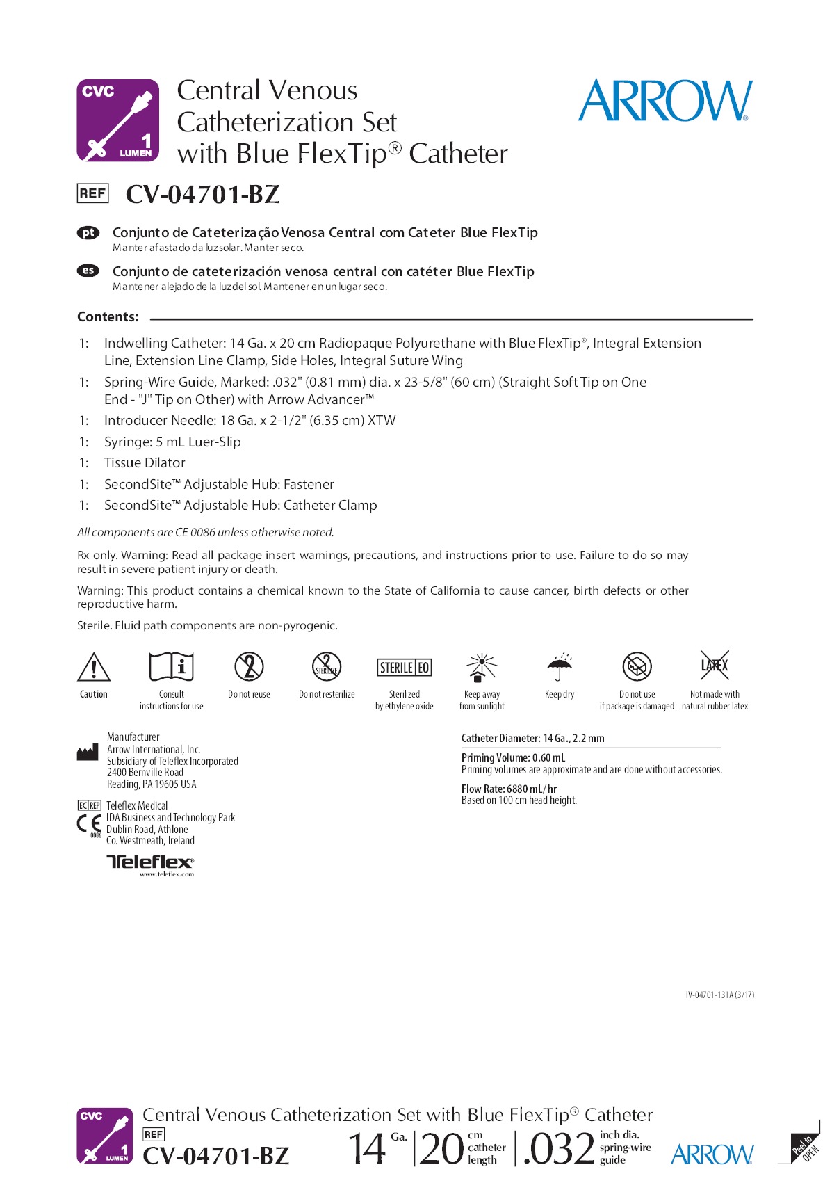 cv 04701 bz teleflex
